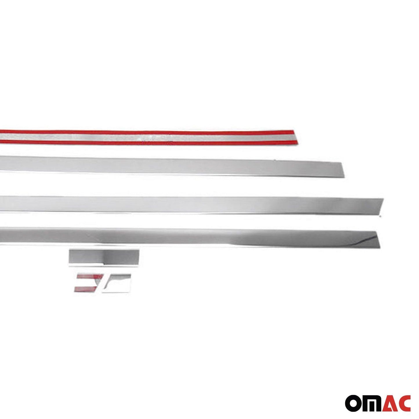 OMAC For Mercedes Metris 2016-2023 Chrome Side Door Trim Double Sliding Door S.Steel 4733132