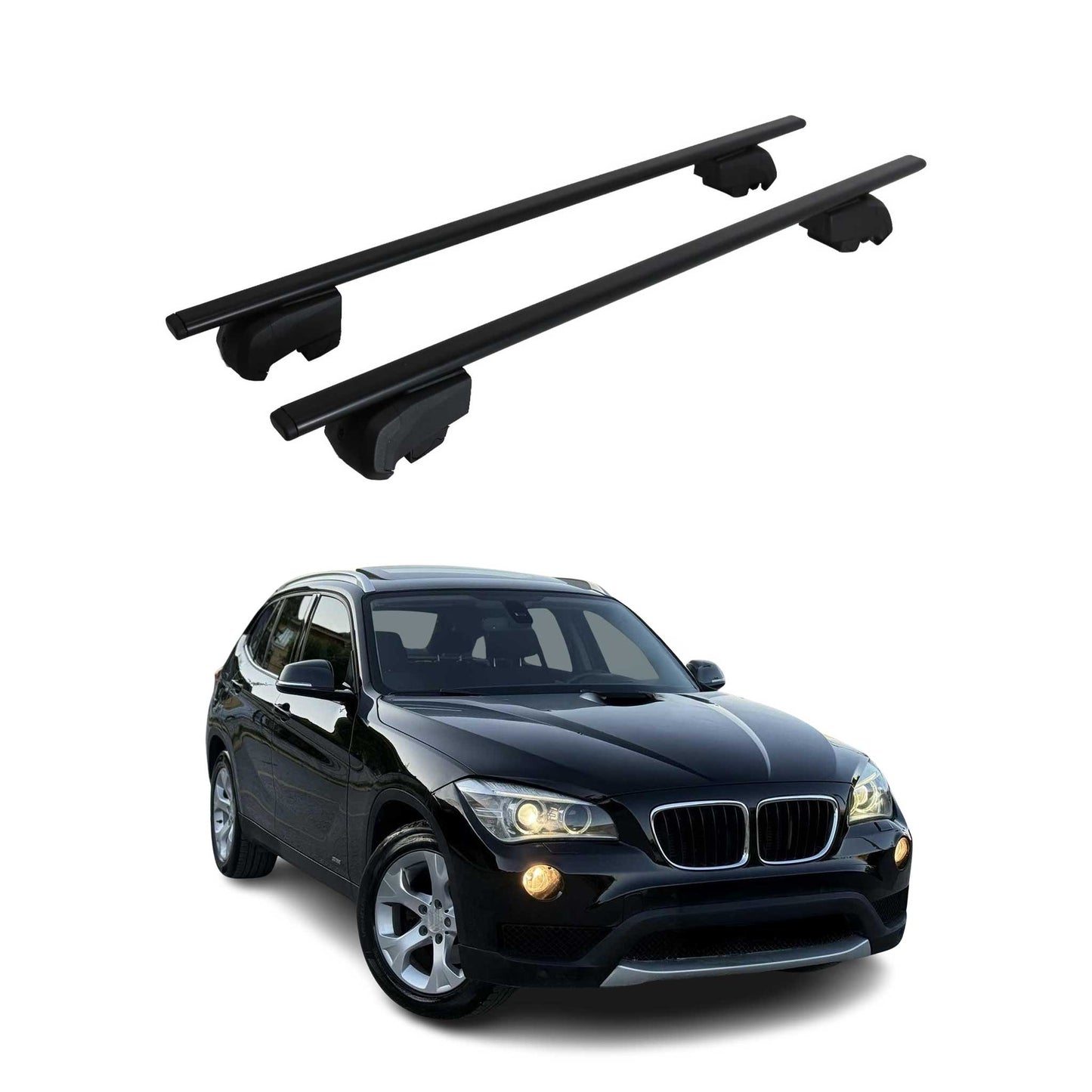 2010-2015 BMW X1 E84 Roof Rack Cross Bars Black