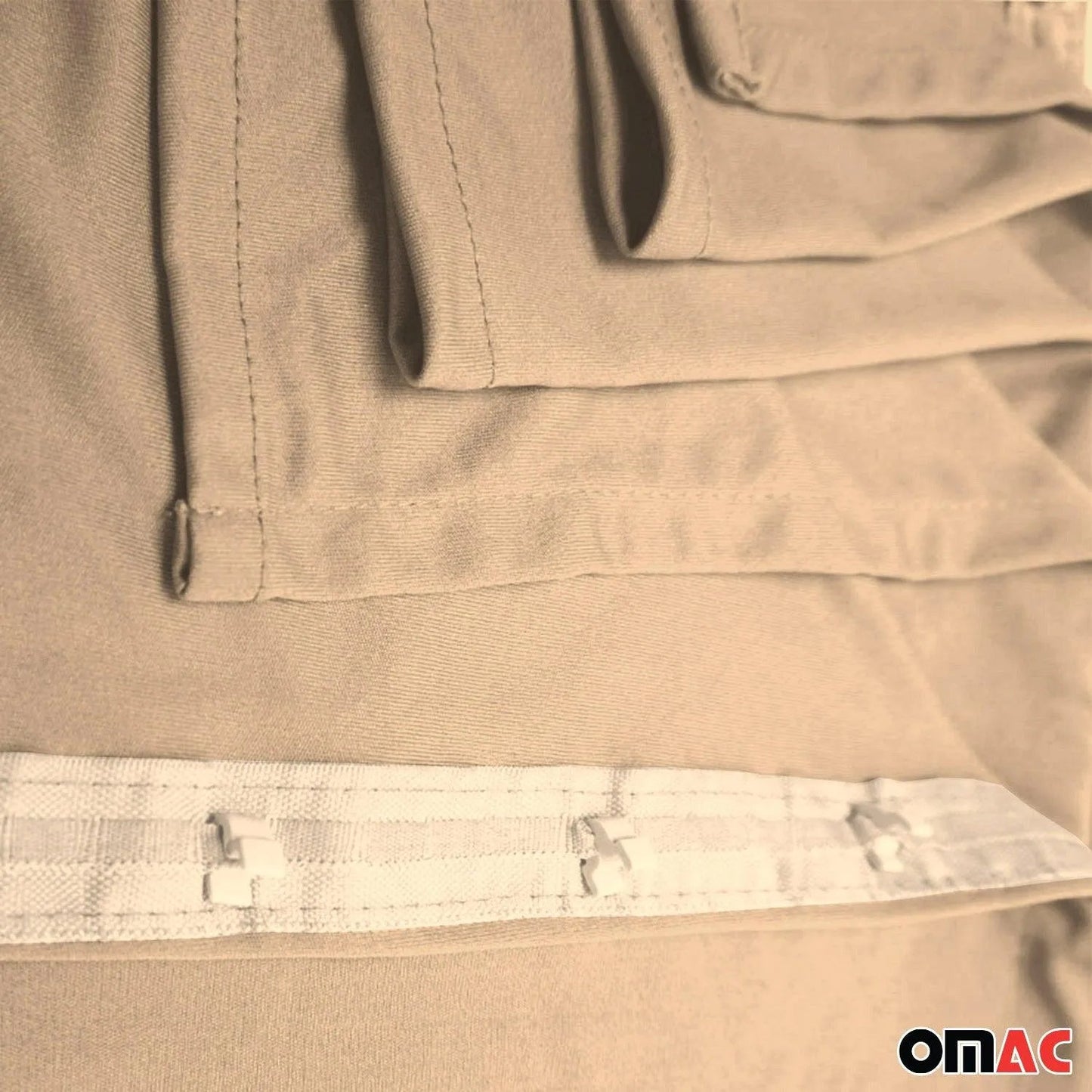 2014-2025 RAM ProMaster L3 Long WB Side Window Curtain Sunshade Beige 14x