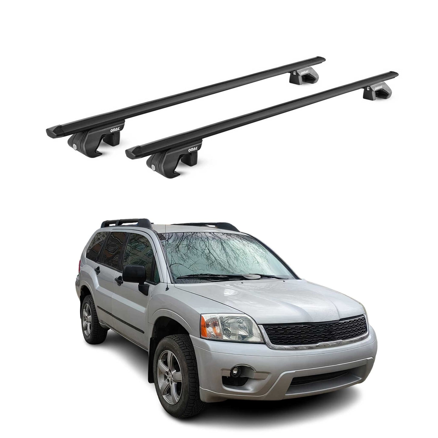 2004-2011 Mitsubishi Endeavor Roof Rack Cross Bars Luggage Carrier 2 Pcs
