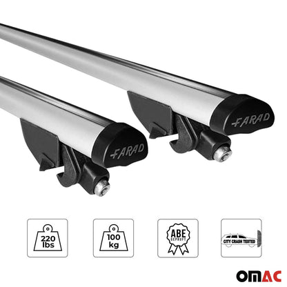2018-2023 BMW X4 G02 Roof Rack Cross Bars Silver
