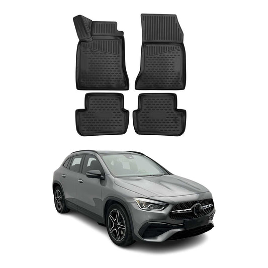 2020-2026 Mercedes GLA Class H247 Floor Mats Liners Full Set All Weather Black