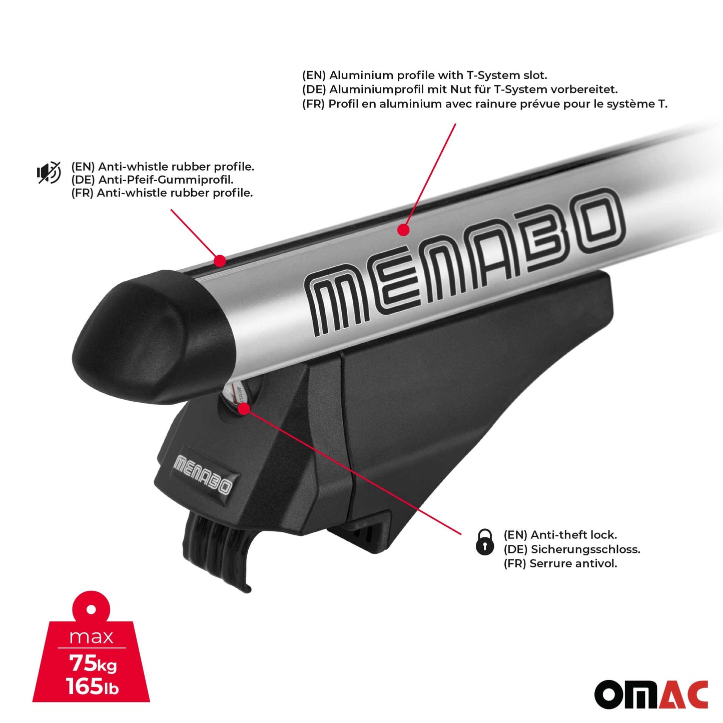 2014-2019 Kia Soul Roof Rack Cross Bars Black