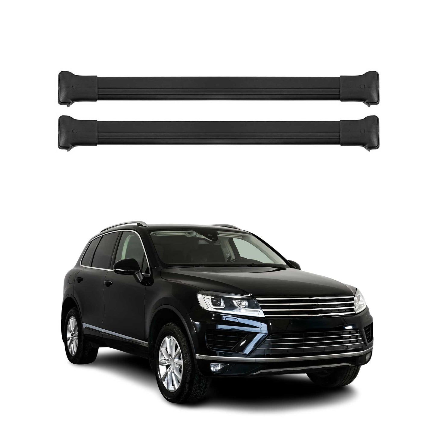2011-2018 VW Touareg Roof Rack Cross Bars Black
