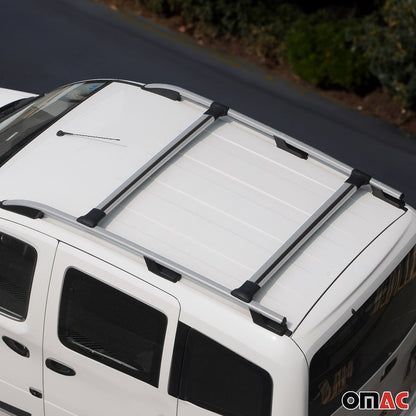 2015-2025 Ford Transit L2 Regular Roof Racks & Roof Rack Rails Silver