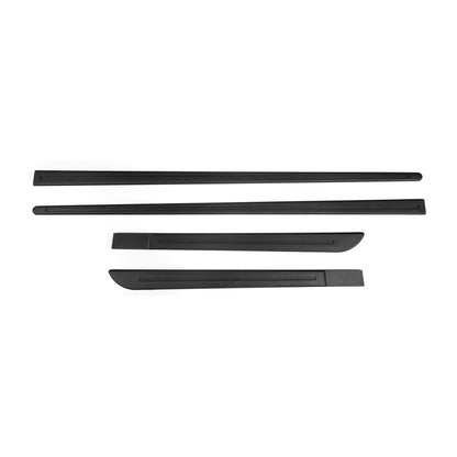 OMAC Side Door Molding Trim Skirt Garnish for Kia Black 4 Pcs U021871