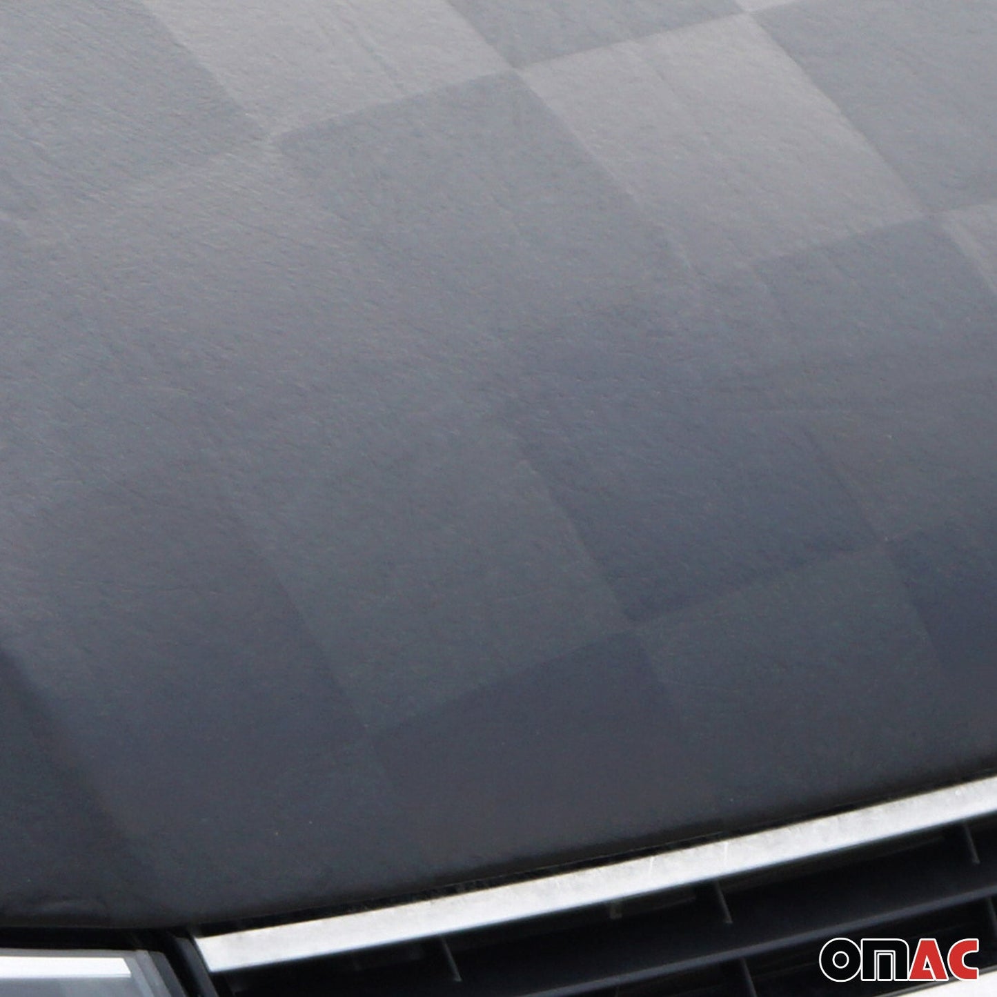 OMAC Car Bonnet Mask Hood Bra for Volkswagen Passat 2015-2019 Black Chequered 7545BSZ4CBG