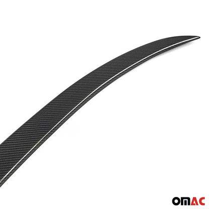 OMAC For BMW 5 Series F10 Sedan 2010-16 M5 Style Rear Trunk Spoiler Carbon Fiber Look 1218P502MWTP