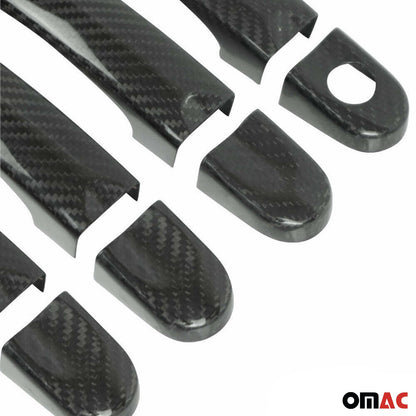 OMAC Door Handle Cover Protector for VW T5 Transporter 2003-2015 Carbon Fiber Black 7522042C