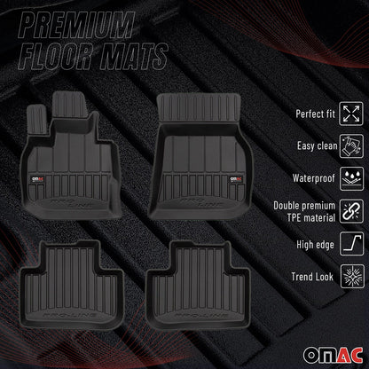 2018-2024 BMW X3 G01 Premium Floor Mats Liners Full Set All Weather Heavy Duty Black