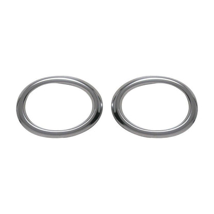 OMAC Fog Light Lamp Bezel Cover for Chevrolet Cruze 2011-2014 Sedan Steel Silver 2Pcs 1607103