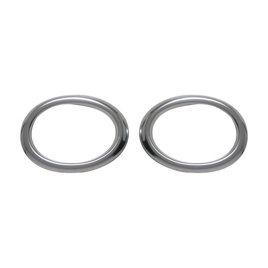 OMAC Fog Light Lamp Bezel Cover for Chevrolet Cruze 2011-2014 Sedan Steel Silver 2Pcs 1607103