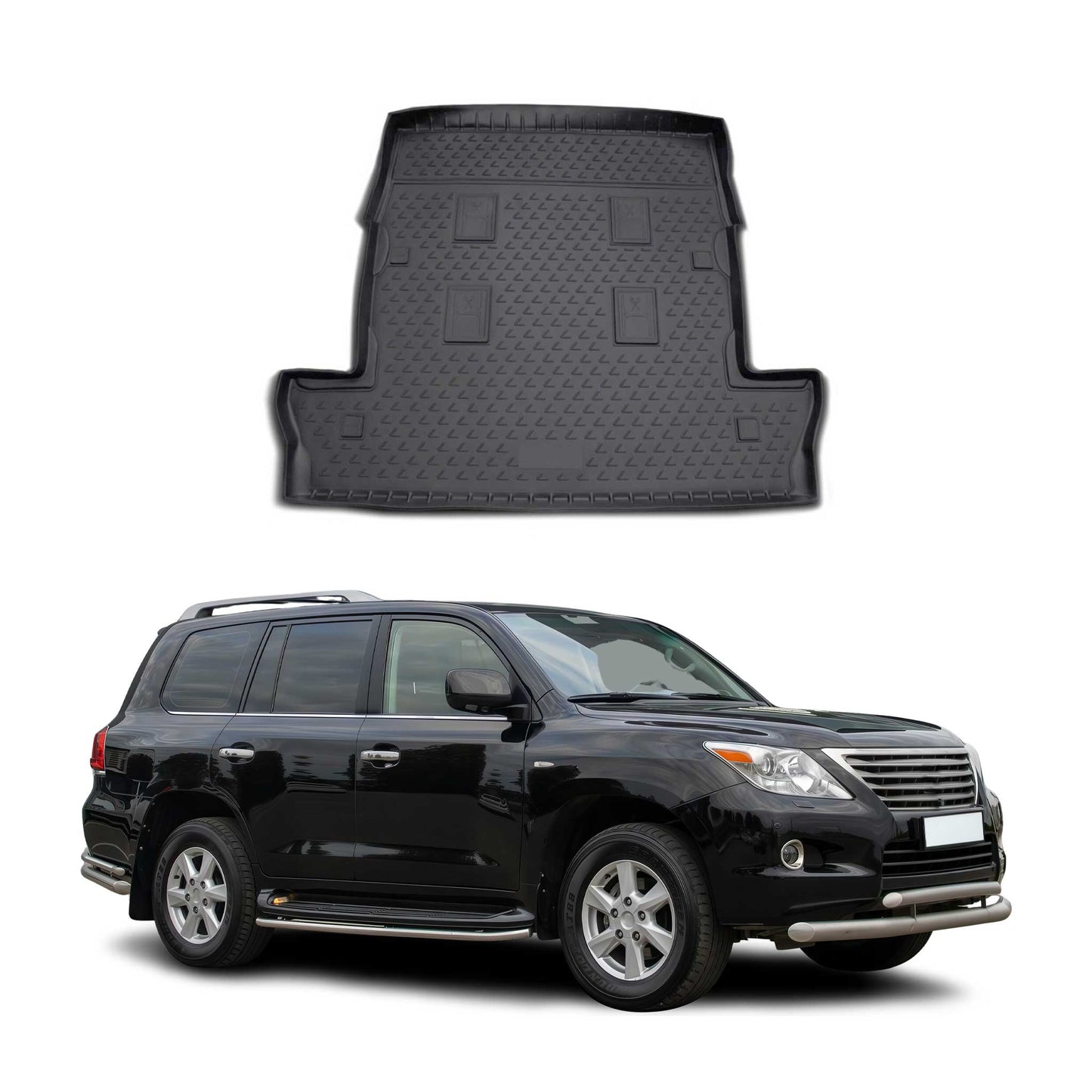 2008-2011 Lexus LX 570 Cargo Liner Trunk Mat All Weather Black