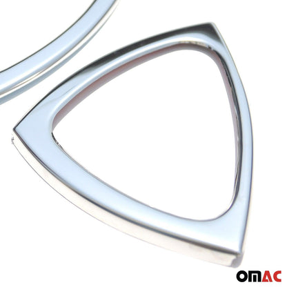 OMAC Car Door Handle Cover Protector for Smart ForTwo 1998-2007 Steel Chrome 2 Pcs '4750050