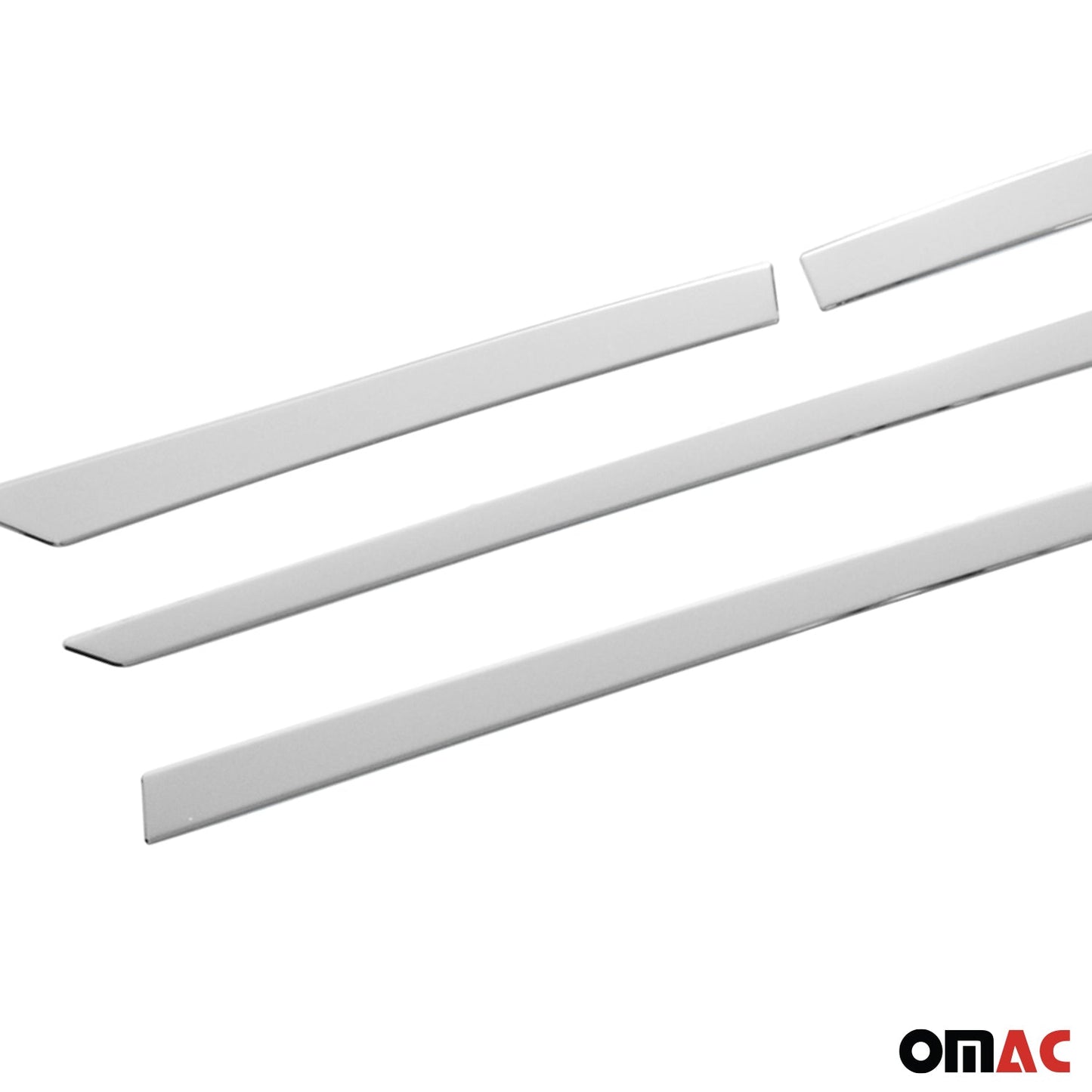 OMAC Chrome Side Door Trim For Nissan Qashqai 2014-2021 Streamer S.Steel 4 Pcs 5023131