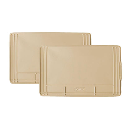 2x High Quality Kitchen Under Sink Cabinet Protection Mat Waterproof Beige