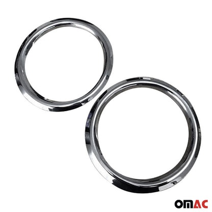 OMAC Fog Light Lamp Bezel Cover for Kia Sorento 2003-2009 Steel Silver 2 Pcs 4002103