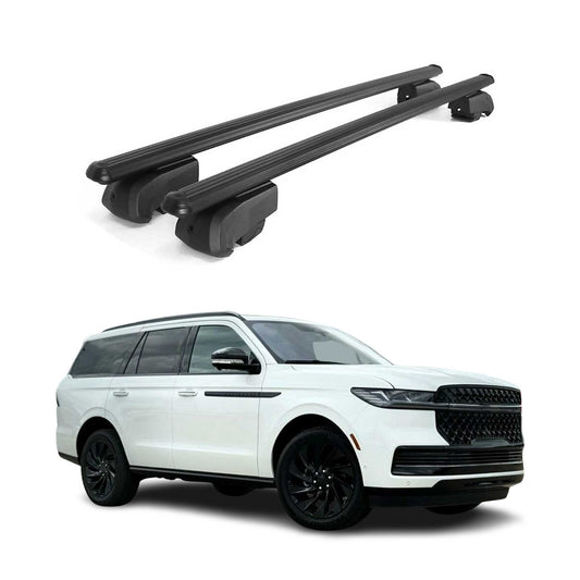 2025 Lincoln Navigator Roof Rack Cross Bars Luggage Carrier Black2x