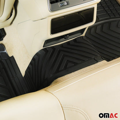 OMAC Trimmable Floor Mats Liner All Weather for Chevrolet Silverado 2014-18 Crew Cab U021934