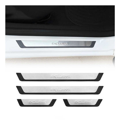 Mercedes GLC Class Door Sill Scuff Plate Scratch Protector Exclusive Brushed Steel 4Pcs