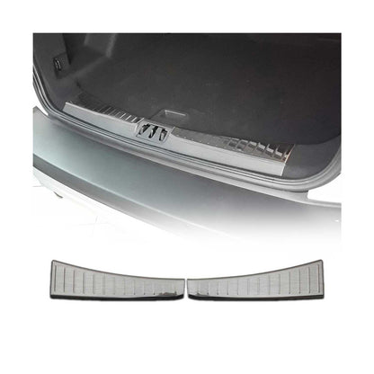 2017-2019 Ford Escape Trunk Sill Cover Bumper Protector Stainless Steel Brushed 2 Pcs