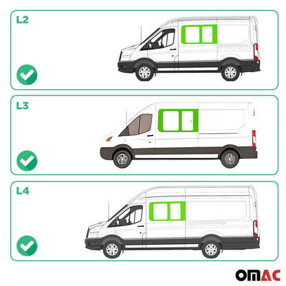 2015-2025 Ford Transit L2 L3 L4 Sliding Window Glass Front Left Side