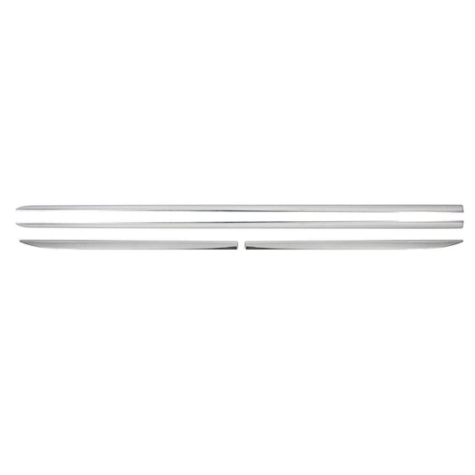 OMAC Fits BMW X6 E71 2008-2014 Chrome Side Body Molding Door Streamer Protector Steel 3244131