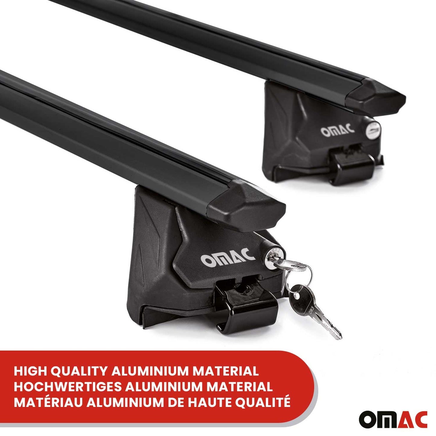 2014-2021 Suzuki SX4 S-Cross Roof Rack Cross Bars Black Carrier 2 Pcs