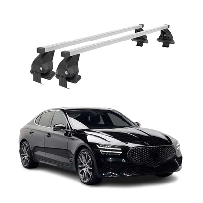2019-2026 Genesis G70 Roof Rack Cross Bars Silver