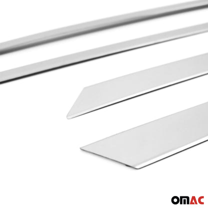 OMAC Side Door Molding Trim Skirt Garnish for Skoda Octavia 2013-2019 Steel Silver 4x 6612131