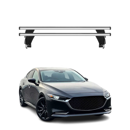 2019-2025 Mazda 3 Hatchback Roof Rack Cross Bars Silver