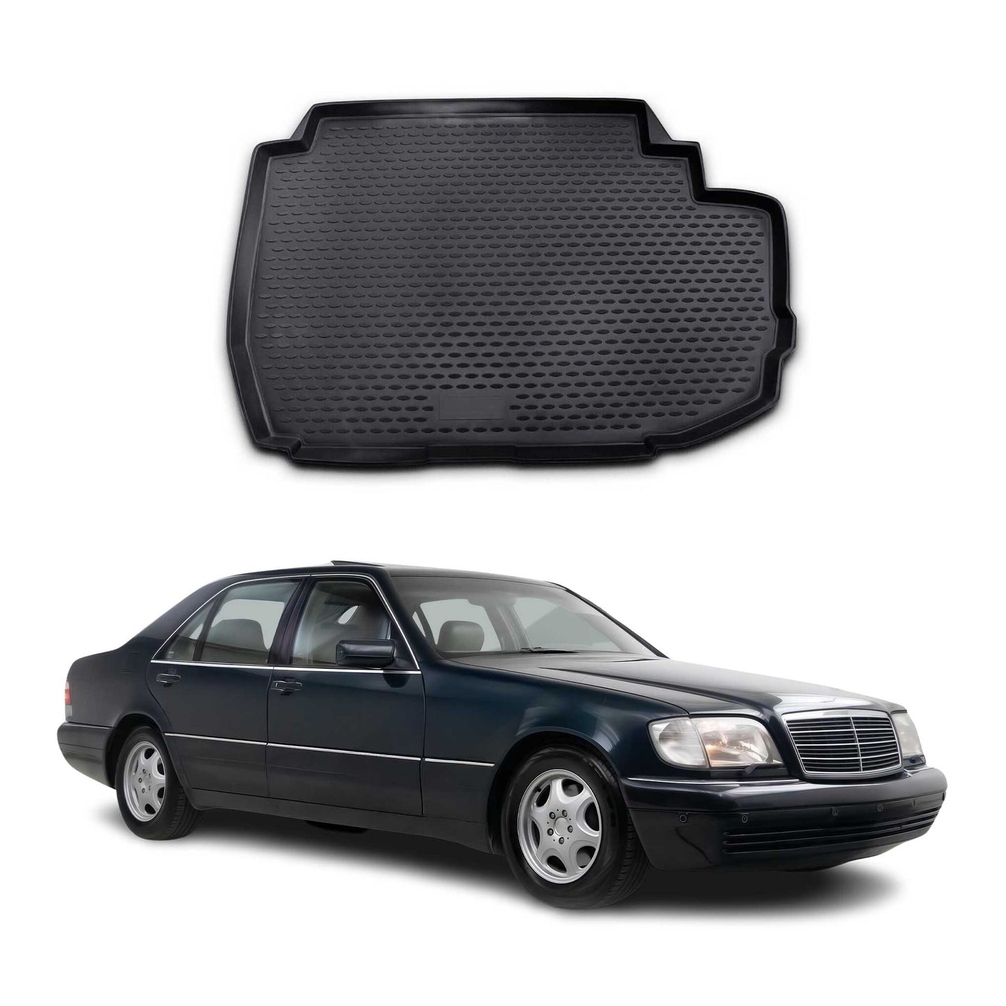 1999-2006 Mercedes S Class W220 Long Cargo Liner Trunk Mat All Weather Black