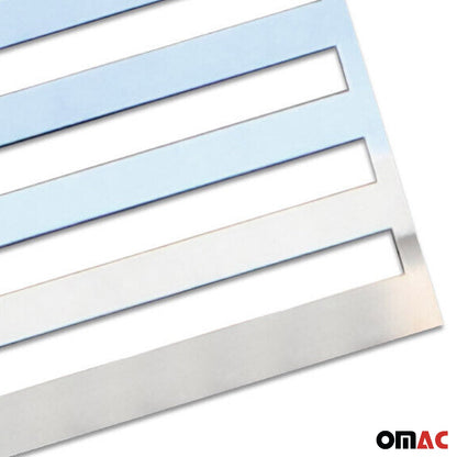 OMAC US American Flag Chrome Decal Sticker Stainless Steel for Chevrolet Silverado U020138