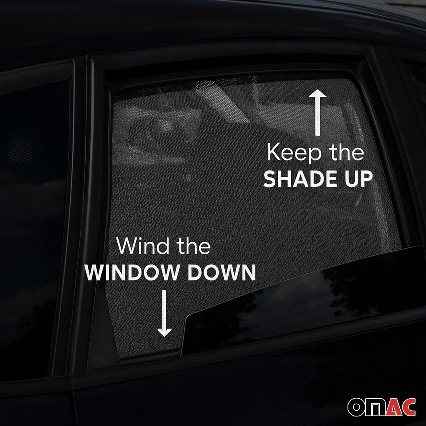 2014-2019 Kia Soul Side Rear Window Curtain Mesh Black 2Pcs