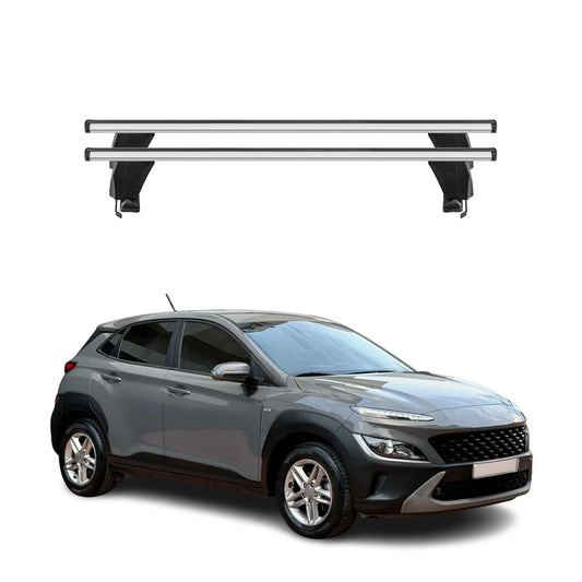 2018-2023 Hyundai Kona Roof Rack Cross Bars Silver