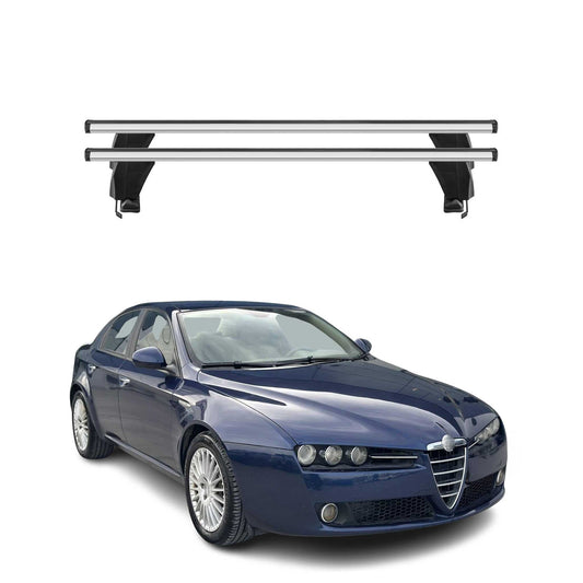 2007-2012 Alfa Romeo 159 Sedan Roof Rack Cross Bars Luggage Carrier 2 Pcs