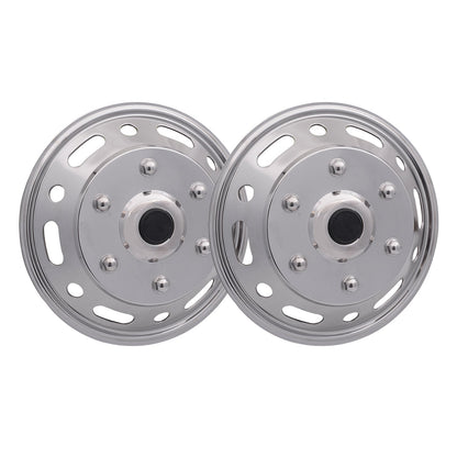 2014-2018 Mercedes Sprinter W906 16" Dual Wheel Simulator Hubcaps Steel 2Pcs