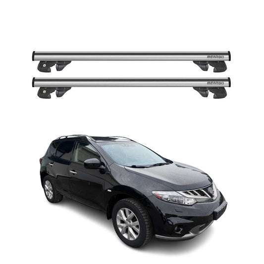 2009-2014 Nissan Murano Roof Rack Cross Bars Silver