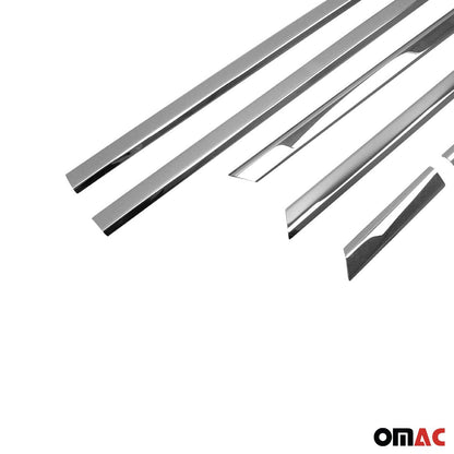 OMAC Side Door Molding Trim Skirt Garnish for VW Tiguan 2018-2024 SWB Steel Silver 4x 7548131