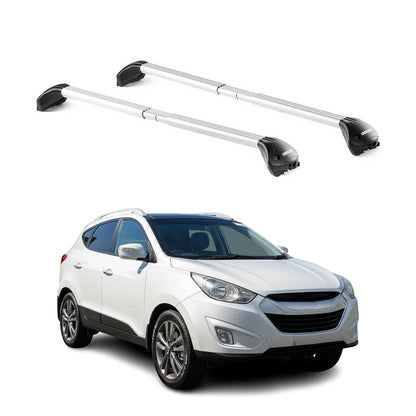2010-2015 Hyundai Tucson Roof Rack Cross Bars Silver