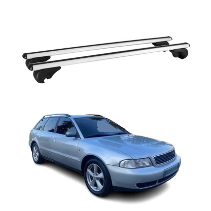 Lockable Roof Rack Cross Bars Carrier for Audi A4 Avant 1998-2001