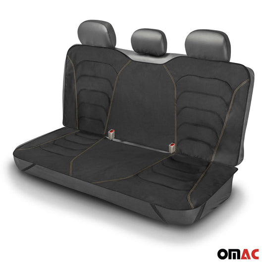 OMAC Black Rugged Weave Pet Hammock Rear Bench Seat Protector 96SEATCOVER6