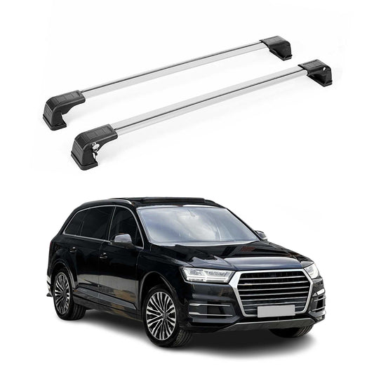 2017-2025 Audi Q7 Roof Rack Cross Bars Silver