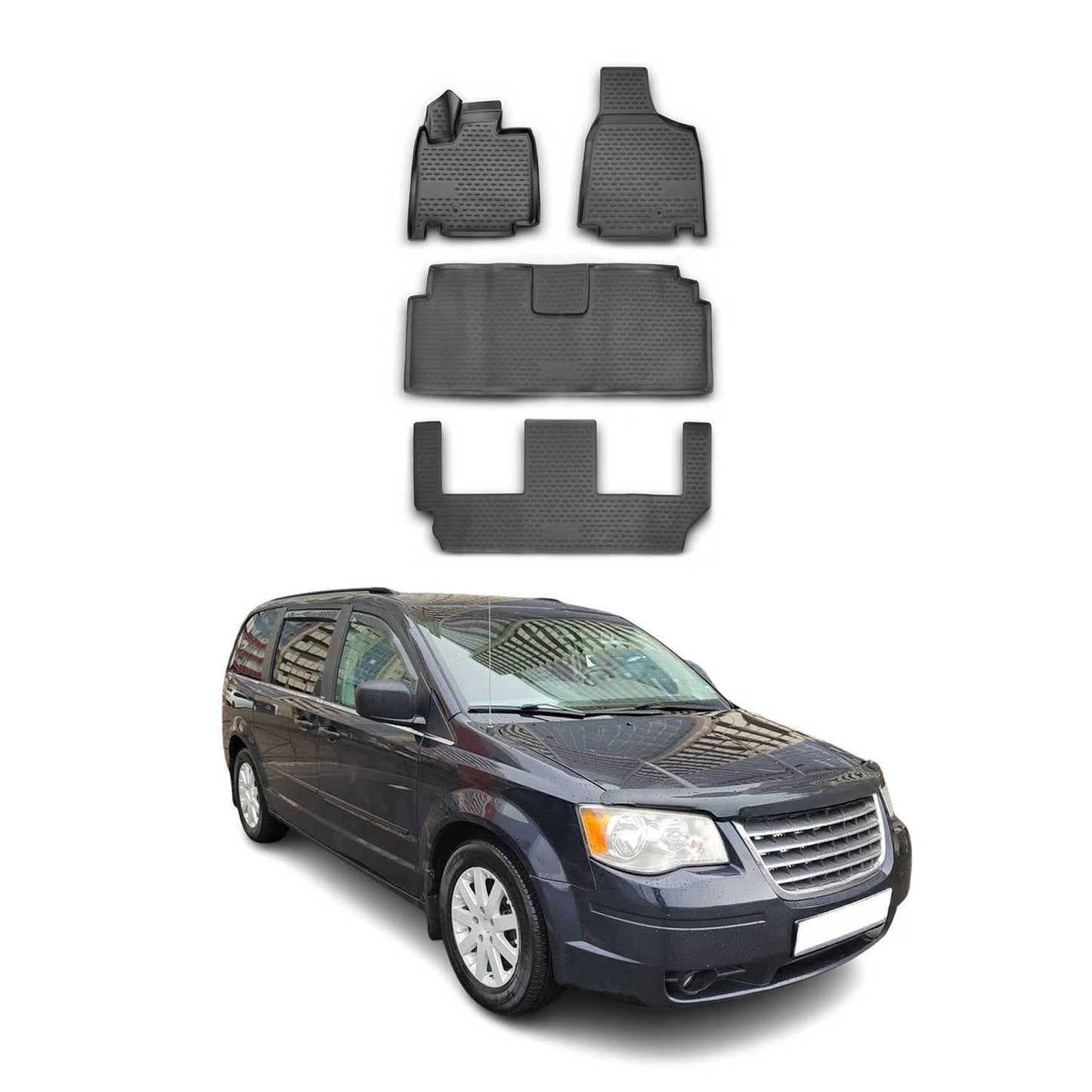 2008-2016 Chrysler Town & Country Van OMAC Floor Matss Liner TPE All-Weather