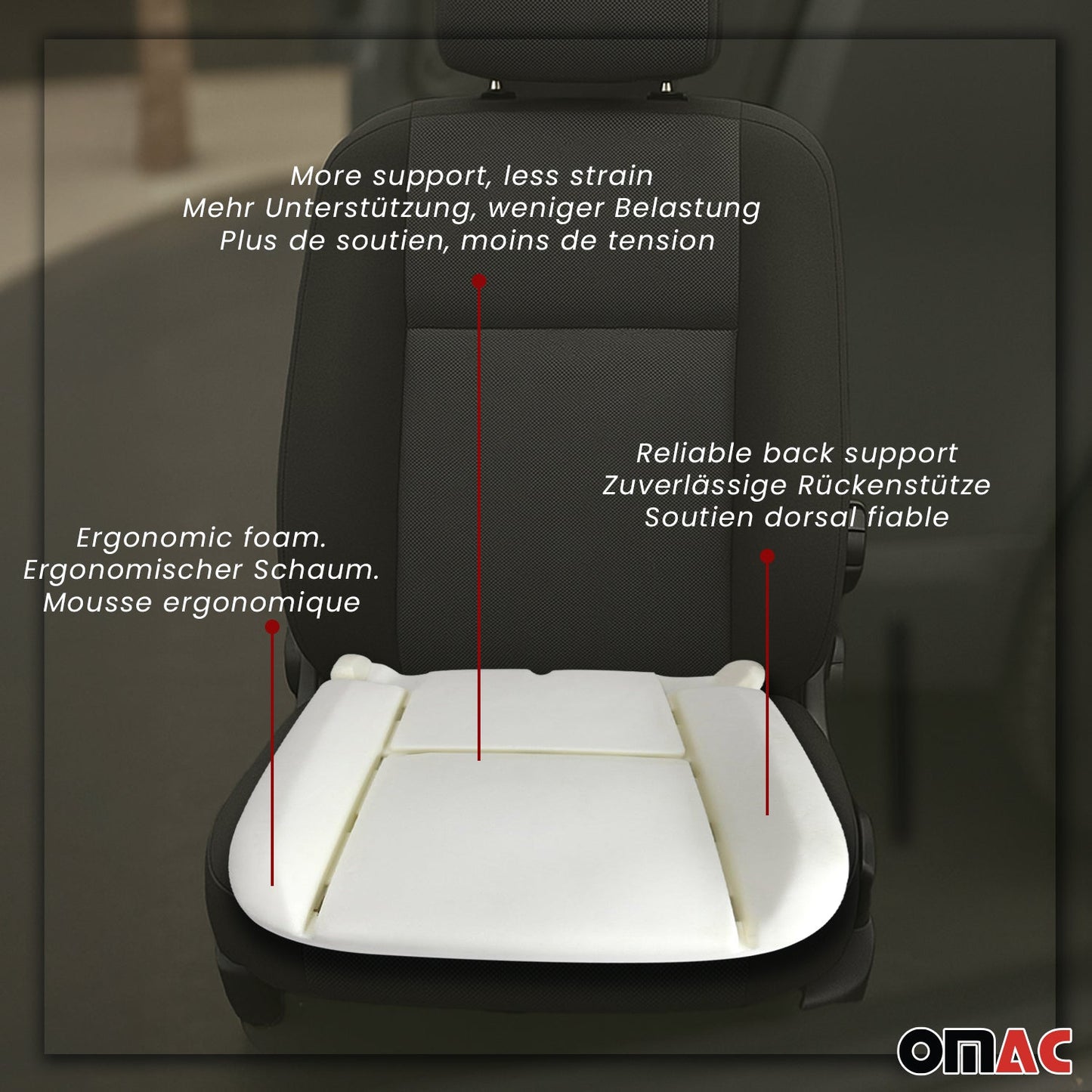 2014-2025 RAM ProMaster 1500/2500/3500 Seat Cushion Foam Pad Driver Bottom