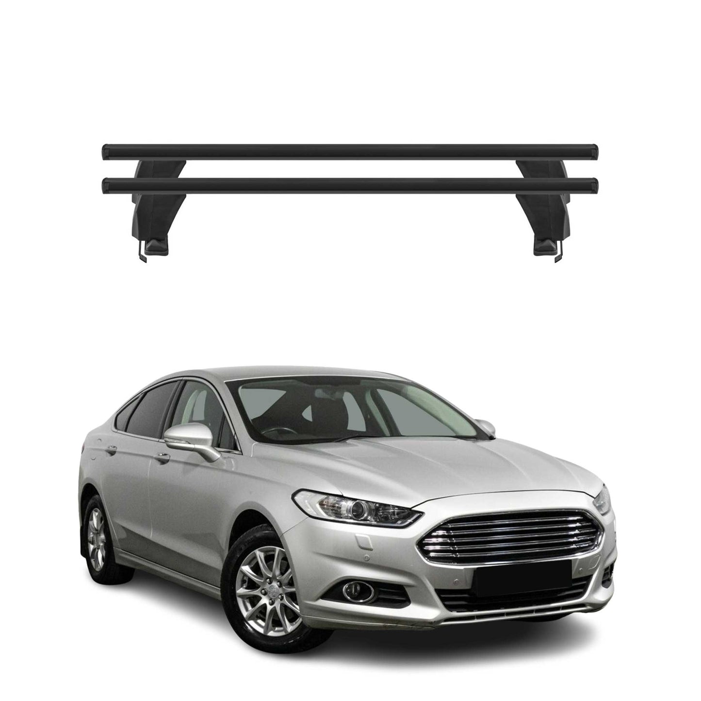 2013-2020 Ford Fusion Sedan Roof Rack Cross Bars Black