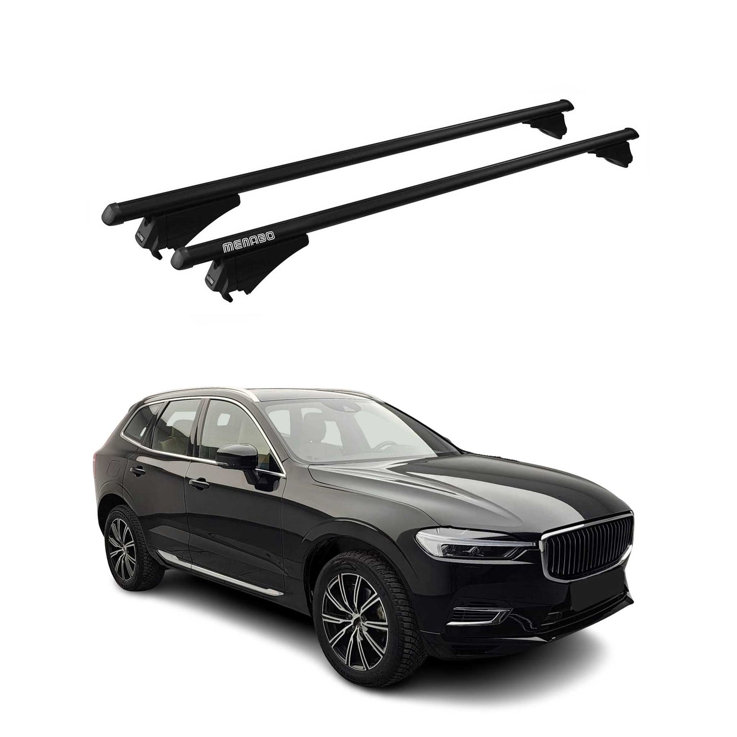 2018-2026 Volvo XC60 Roof Rack Cross Bars Black