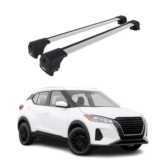 2025 Nissan Kicks Play Roof Rack Cross Bars Luggage Carrier Alu Silver 2x