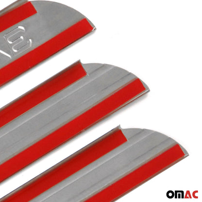 OMAC Door Sill Scuff Plate Scratch for Toyota RAV4 2006-2012 Exclusive Steel 4x 7005091E