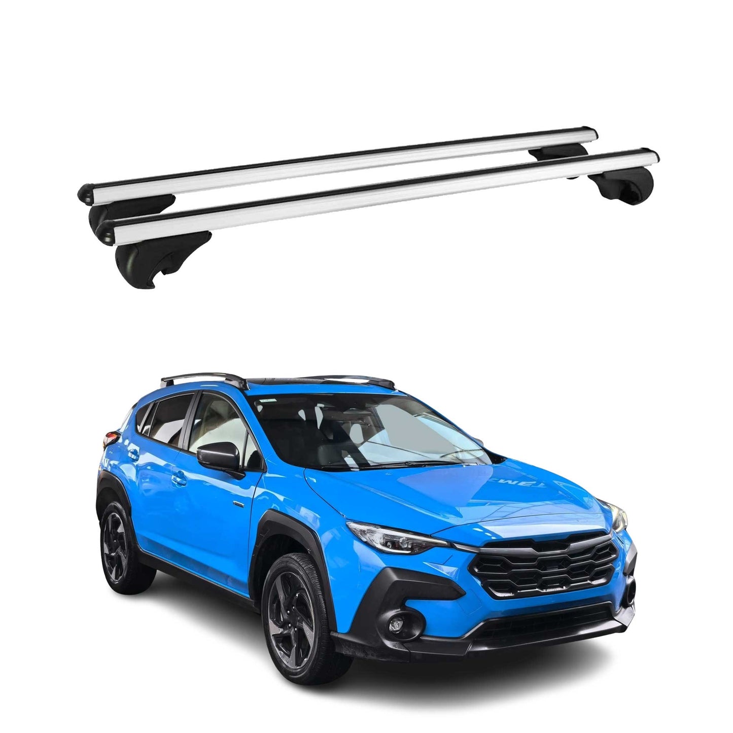 2024-2025 Subaru Crosstrek Roof Rack Cross Bars Silver